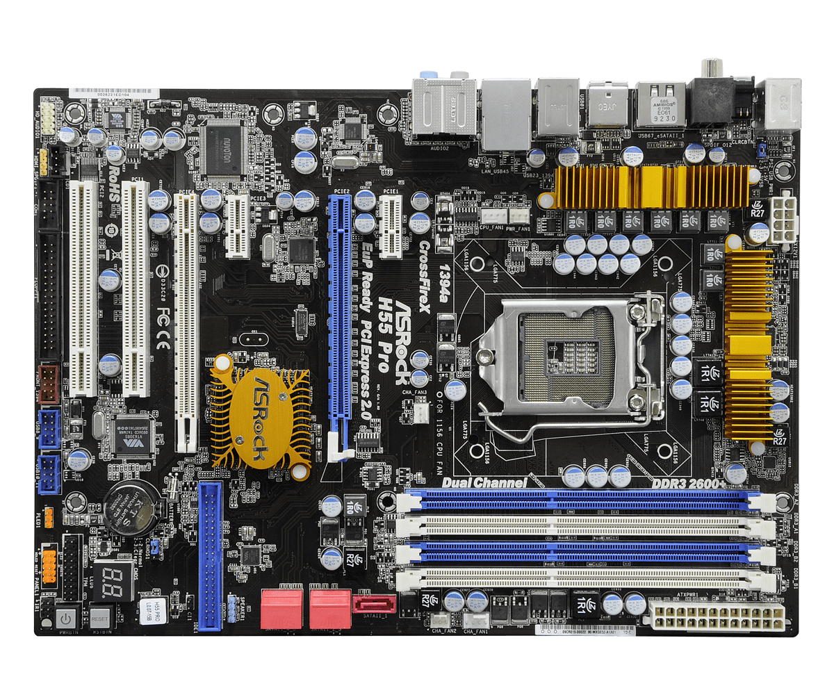 Asrock h55 pro не стартует